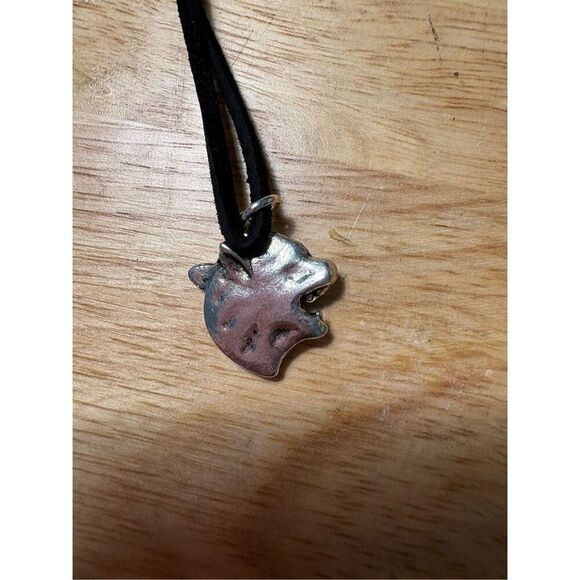 Necklace, Wolverine and Black Leather Necklace, NEW, Mens, 24”, Handmade - Picture 4 of 4